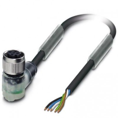 Кабель для датчика / исполнительного элемента - SAC-5P-M12FR3L/ 8-PUR/M12FR3LV - 1693898