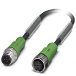 Кабель для датчика / исполнительного элемента - SAC-5P-M12MS/0,3-PUR/M12FS - 1681583