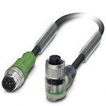 Кабель для датчика / исполнительного элемента - SAC-5P-M12MS/0,3-PUR/M12FR-3L - 1694635