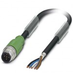 Кабель для датчика / исполнительного элемента - SAC-5P-M12MS/10,0-PUR SH - 1500732