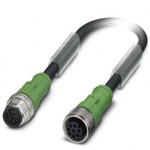 Кабель для датчика / исполнительного элемента - SAC-8P-M12MS/ 0,3-PUR/M12FS - 1522671