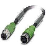 Кабель для датчика / исполнительного элемента - SAC-8P-M12MS/ 0,3-PUR/M12FS SH - 1522969