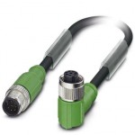 Кабель для датчика / исполнительного элемента - SAC-8P-M12MS/ 0,3-PUR/M12FR SH - 1523010