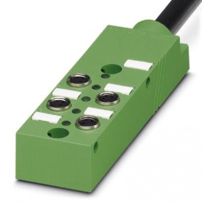 Коробка датчика и исполнительного элемента - SACB- 4/3-L-10,0PUR-M8 - 1516027
