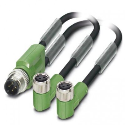 Кабель для датчика / исполнительного элемента - SAC-3P-M12Y/2X1,5-PUR/M 8FR - 1671399
