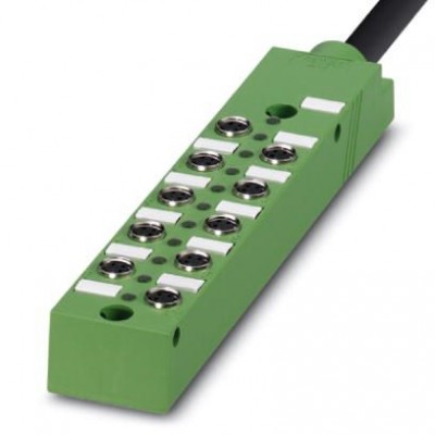 Коробка датчика и исполнительного элемента - SACB-10/3-L- 5,0PUR-M8 - 1516072