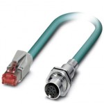 Сетевой кабель - VS-M12FSBP-IP20-94B-LI/0,5 - 1403535