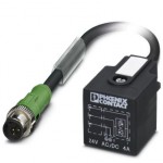 Кабель для датчика / исполнительного элемента - SAC-3P-MS/ 0,3-PUR/A-1L-Z SCO - 1434882