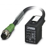 Кабель для датчика / исполнительного элемента - SAC-3P-MS/ 0,3-PUR/BI-1L-Z SCO - 1435137