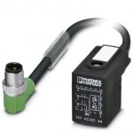 Кабель для датчика / исполнительного элемента - SAC-3P-MR/ 0,3-PUR/B-1L-Z SCO - 1435331