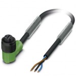 Кабель для датчика / исполнительного элемента - SAC-3P- 1,5-PUR/M12FR P - 1442670