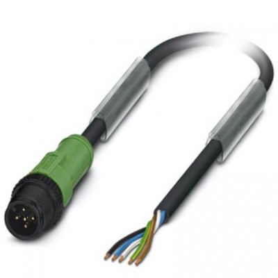 Кабель для датчика / исполнительного элемента - SAC-5P-M12MS/ 3,0-PUR P - 1442405