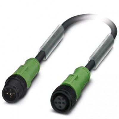 Кабель для датчика / исполнительного элемента - SAC-5P-M12MS/ 0,3-PUR/M12FS P - 1442874