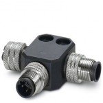 Т-распределитель - SAC-M12T/2XM12 PB - 1440672