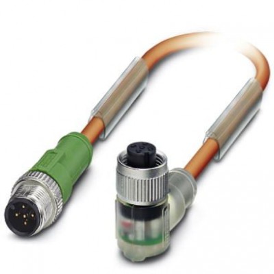 Кабель для датчика / исполнительного элемента - SAC-5P-M12MS/ 1,5-PUR/M12FR3LV - 1693979