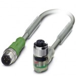 Кабель для датчика / исполнительного элемента - SAC-4P-M12MS/ 0,3-800/M12FR-3L - 1457102
