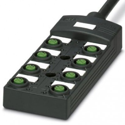 Коробка датчика и исполнительного элемента - SACB-8/ 8-L-10,0PUR SCO P - 1452709