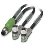 Кабель для датчика / исполнительного элемента - SAC-3P-M8Y/2X0,3-PUR/M 8FR-2L - 1458745