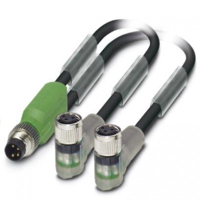 Кабель для датчика / исполнительного элемента - SAC-3P-M8Y/2X0,6-PUR/M 8FR-2L - 1458758
