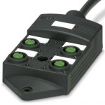 Коробка датчика и исполнительного элемента - SACB-4/ 4- 5,0PUR SCO P - 1452398