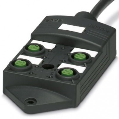 Коробка датчика и исполнительного элемента - SACB-4/ 4-L-10,0PUR SCO P - 1452589
