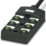 Коробка датчика и исполнительного элемента - SACB-6/ 6- 5,0PUR SCO P - 1452453
