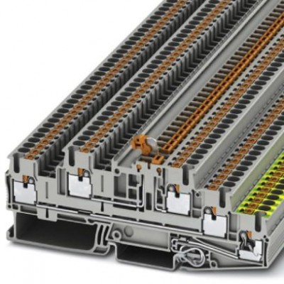 Заземляющие клеммы для выполнения проводки в зданиях - PTB 2,5-PE/L/MT - 3210549
