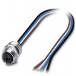 Встраиваемые разъемы - SACC-E-M12FST-4CON-M16/0,5 - 1424138