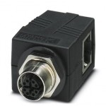 Проходной компонент для электротехнического шкафа - VS-BH-M12FSX-10G-RJ45/90 - 1404548