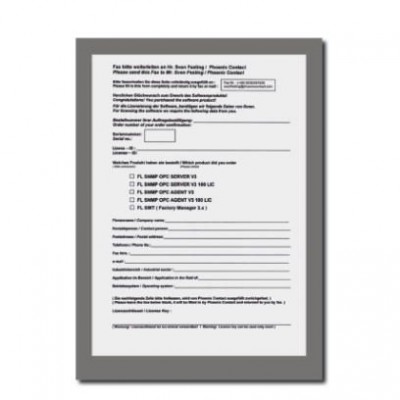 Лицензия - FL SNMP OPC SERVER V3 LIC 100 - 2701138