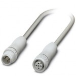 Кабель для датчика / исполнительного элемента - SAC-4P-M12MS/0,3-600/M12FS FB - 1404023