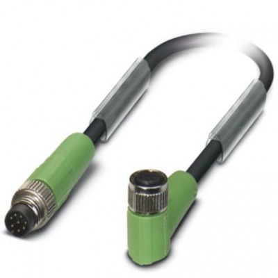 Кабель для датчика / исполнительного элемента - SAC-8P-M 8MS/ 0,6-PUR/M 8FR - 1404202