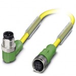 Кабель для датчика / исполнительного элемента - SAC-4P-M12MR/0,6-PUR/M12FS D - 1696109