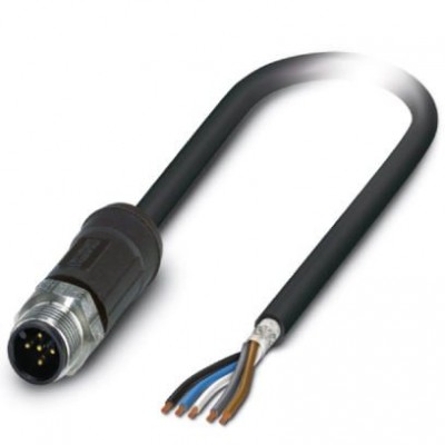 Кабель для датчика / исполнительного элемента - SAC-5P-M12MS/ 5,0-28X SH OD - 1407264