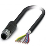 Кабель для датчика / исполнительного элемента - SAC-8P-M12MS/ 2,0-28X SH OD - 1407279