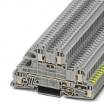 Заземляющие клеммы для выполнения проводки в зданиях - UTI 2,5-PE/L/L - 3076029