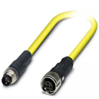 Кабель для датчика / исполнительного элемента - SAC-3P-M8MS/ 0,5-542/FS SCO BK - 1406276
