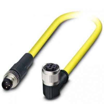 Кабель для датчика / исполнительного элемента - SAC-3P-M8MS/ 1,5-542/FR SCO BK - 1406277