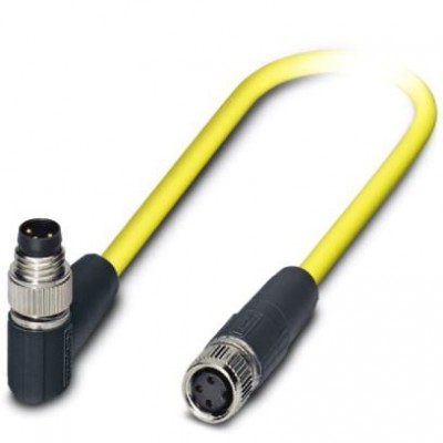 Кабель для датчика / исполнительного элемента - SAC-3P-M8MR/0,5-542/M8FS SH BK - 1406054