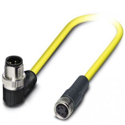 Кабель для датчика / исполнительного элемента - SAC-4P-MR/0,5-542/M8 FS SCO BK - 1406228