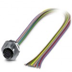 Встраиваемые разъемы - SACC-E-M12FS-12P-M16XL/0,5 - 1411574