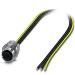 Встраиваемые разъемы - SACC-E-M12FSS-3P-M16/0,5 PE - 1411654