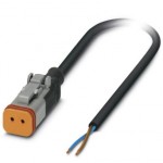 Кабель для датчика / исполнительного элемента - SAC-2P- 1,5-PUR/DTFS - 1410723