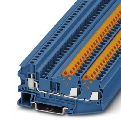 Проходные клеммы - QTCU 2,5-TWIN BU - 3050316