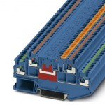 Клеммы с ножевыми размыкателями - PTT 1,5/S-L/MT BU - 3210342