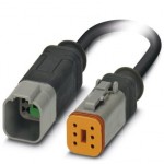 Кабель для датчика / исполнительного элемента - SAC-6P-DTMS/ 3,0-PUR/DTFS - 1415038