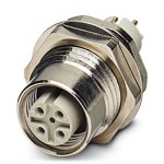 Встраиваемые разъемы - SACC-DSIV-M12FS-4CON-L180-SI - 1528154