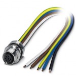 Встраиваемые разъемы - SACC-EC-M12FSB-5CON-PG9/0,5 VA - 1424023