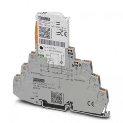 Устройство защиты от перенапряжений - TTC-6P-3-HF-M-12DC-PT-I - 2906756