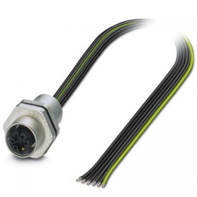 Встраиваемые разъемы - SACC-E-M12FSM-5PE-M16XL/0,2 - 1415301